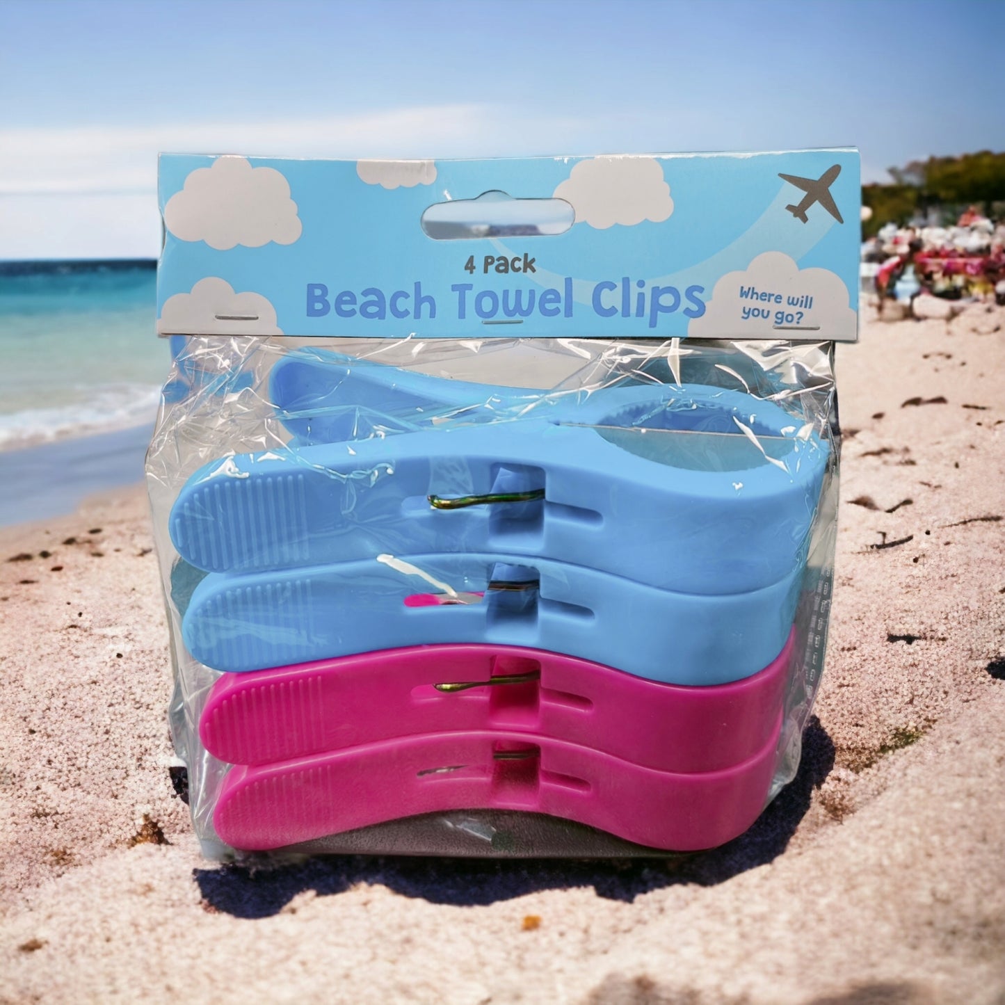 Beach Towel Clips 4 Pack