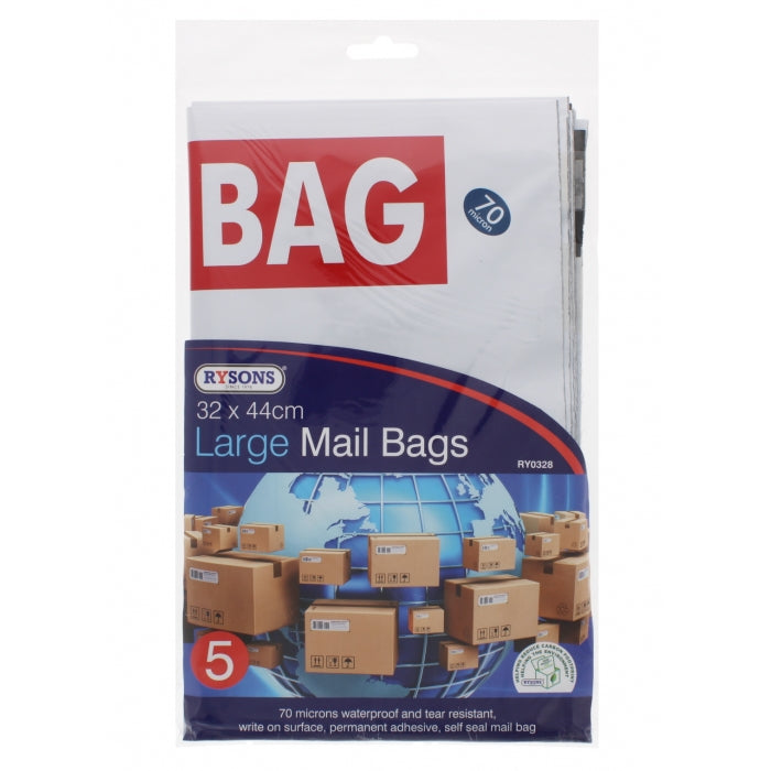 Large Mail Bags - 5 Pack