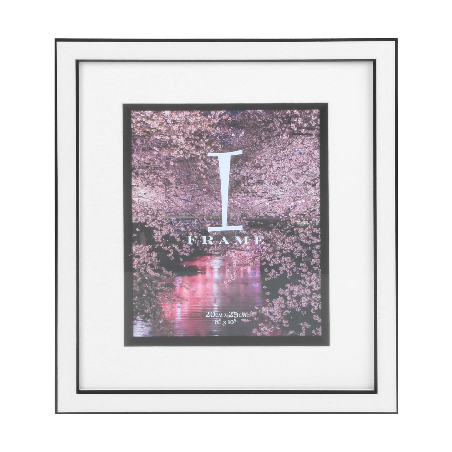 8" x 10" - iFrame Plastic Black & White Photo Frame
