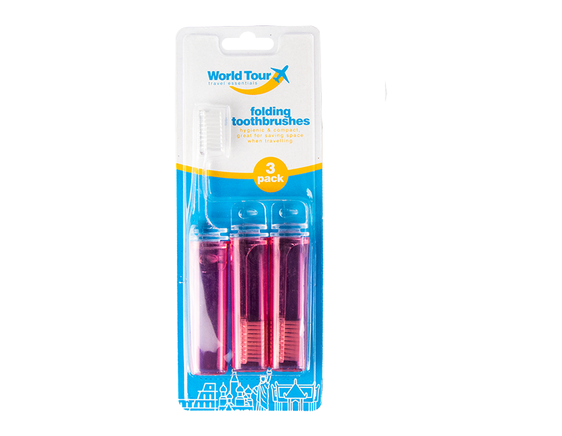 Travel Toothbrush - 3 Pack