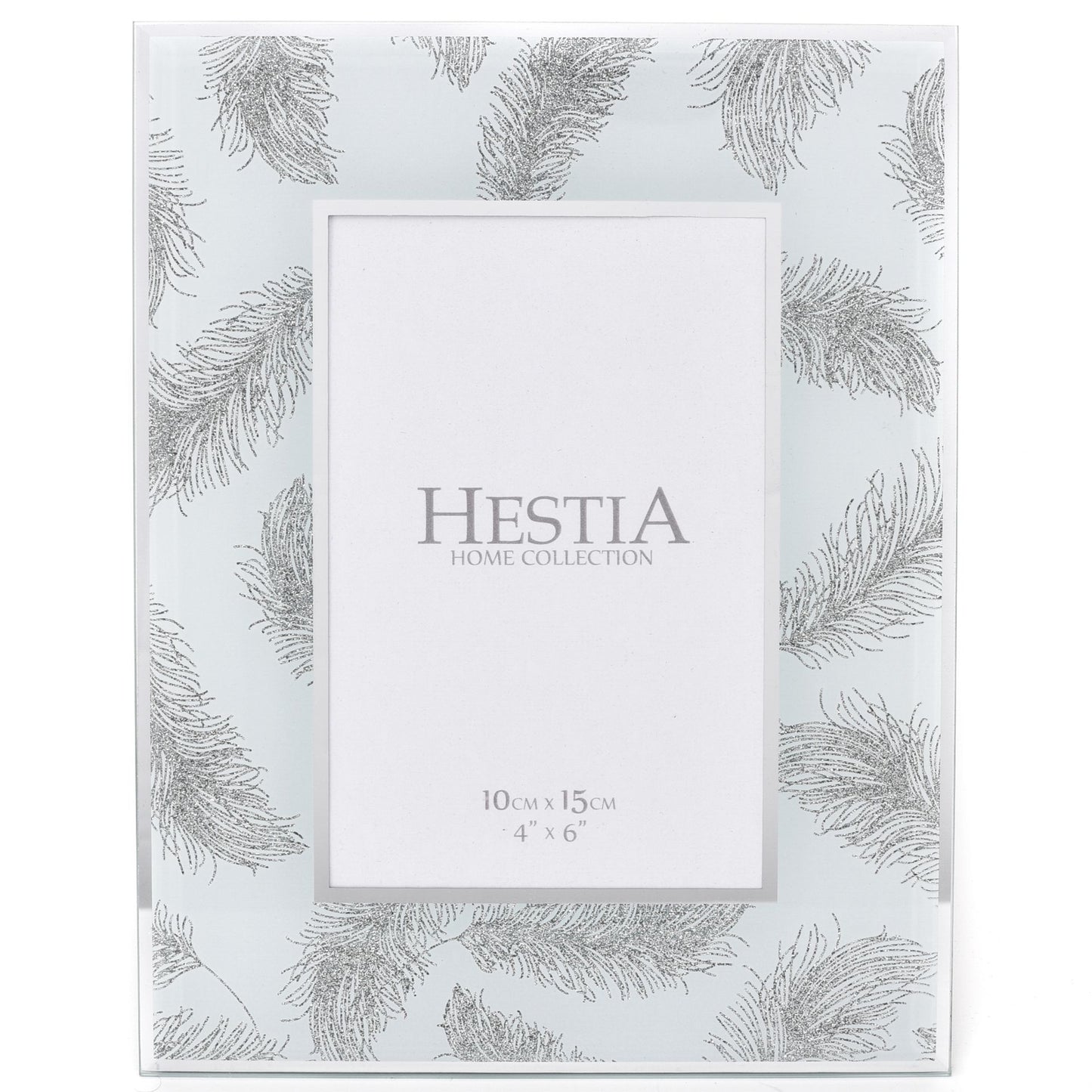 Hestia Photo Frame Grey Feathers