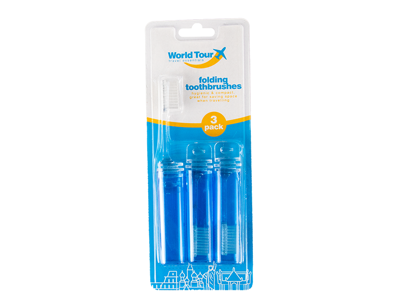 Travel Toothbrush - 3 Pack
