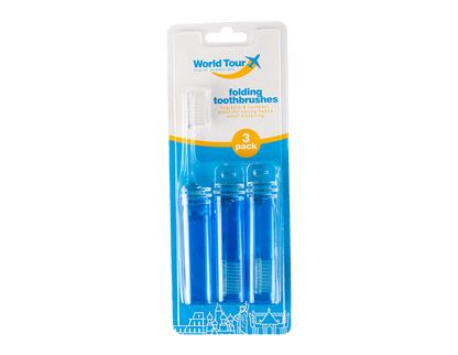 Travel Toothbrush - 3 Pack